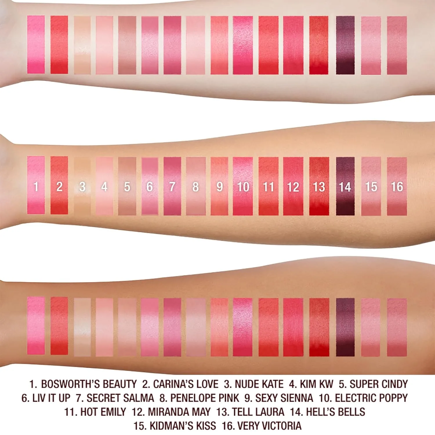 Помада Charlotte Tilbury Hot Lips - увлажняющая, стойкая помада с экстрактами орхидеи и антиоксидантами - сатиновое покрытие, которое можно наслаивать, для визуального увеличения объема губ., Secret Salma - deep rose plum — фото 3