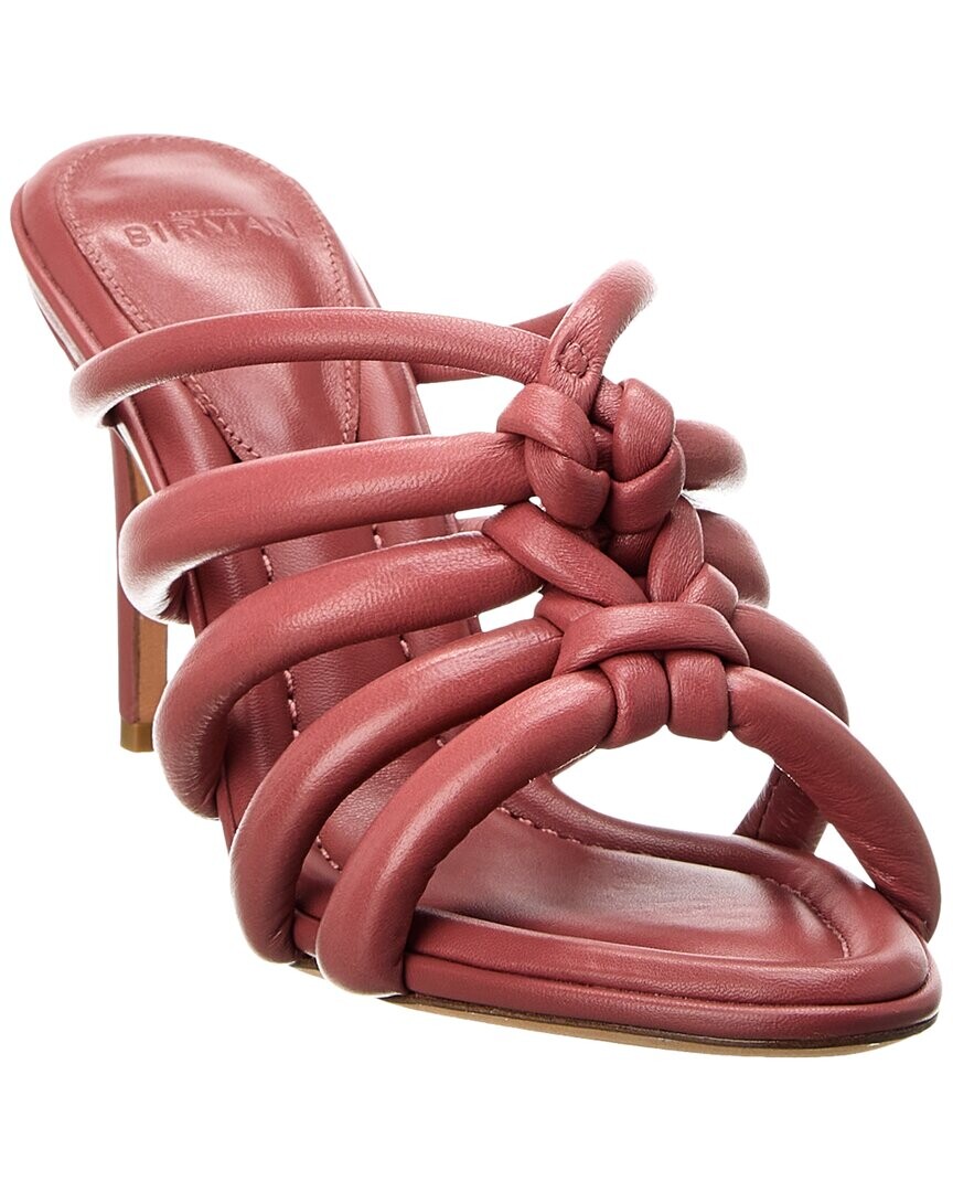 Кожаные сандалии Alexandre Birman Maeva 85, оранжевый