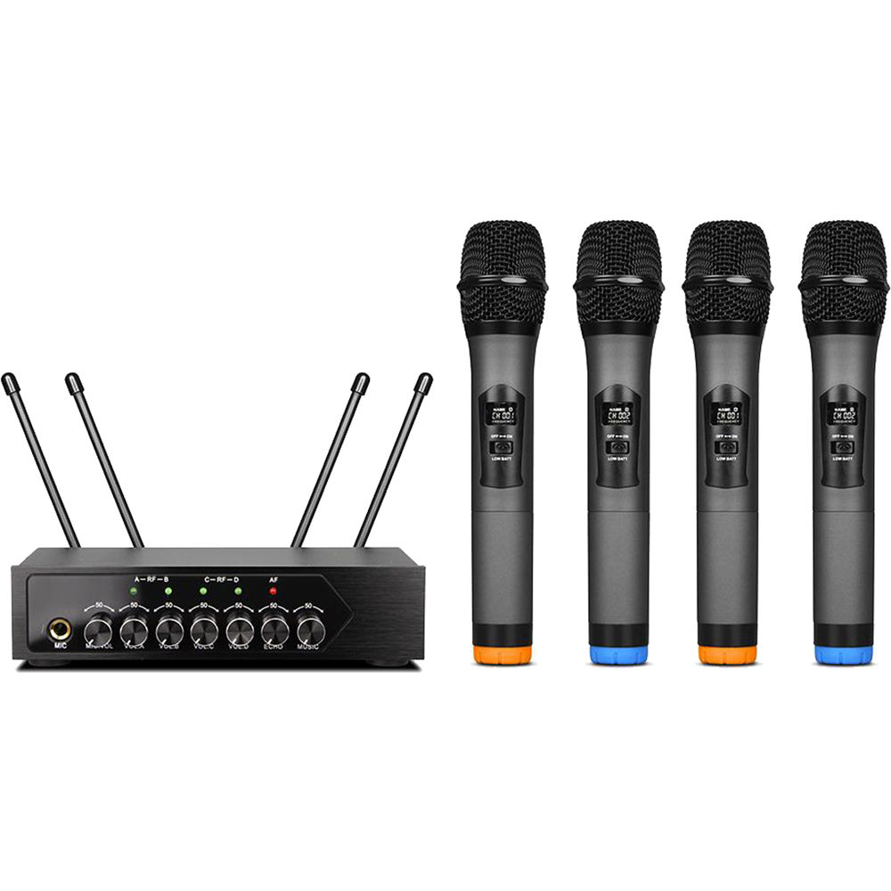 

Pyle Pro PDWM4120 UHF Wireless System with 4 Handheld PDWM4120