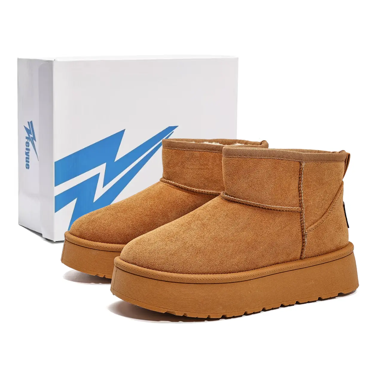 Feiyue Коричневые женские зимние сапоги [Улучшенная ручная работа], цвет Brown [Upgraded Handmade]