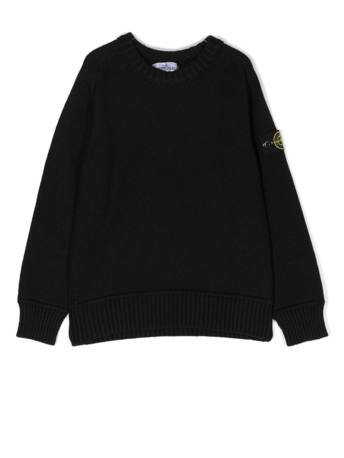 

Stone Island Junior джемпер с нашивкой-логотипом, черный