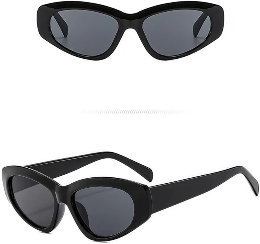 

Солнцезащитные очки UV400 - "кошачий глаз", желейные, повседневные, для женщин и мужчин, для бега и занятий спортом на открытом воздухе UYPTK, Blue Yellow