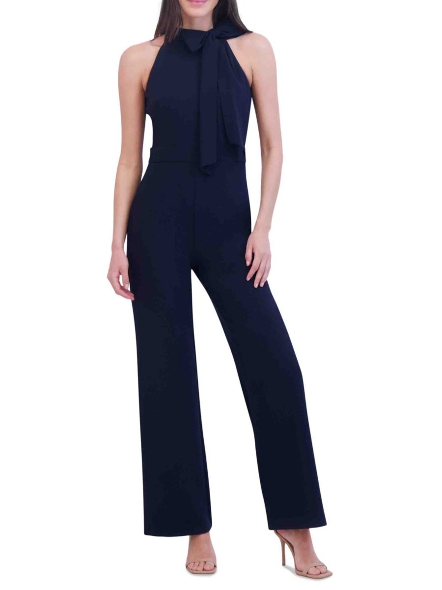 

Комбинезон с завязкой на шее Vince Camuto, черный