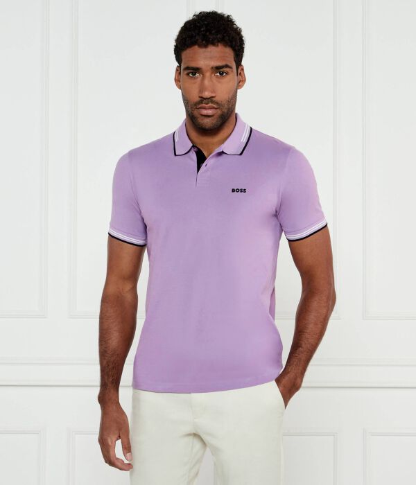 

Рубашка поло Slim fit Boss Green, лавандовый