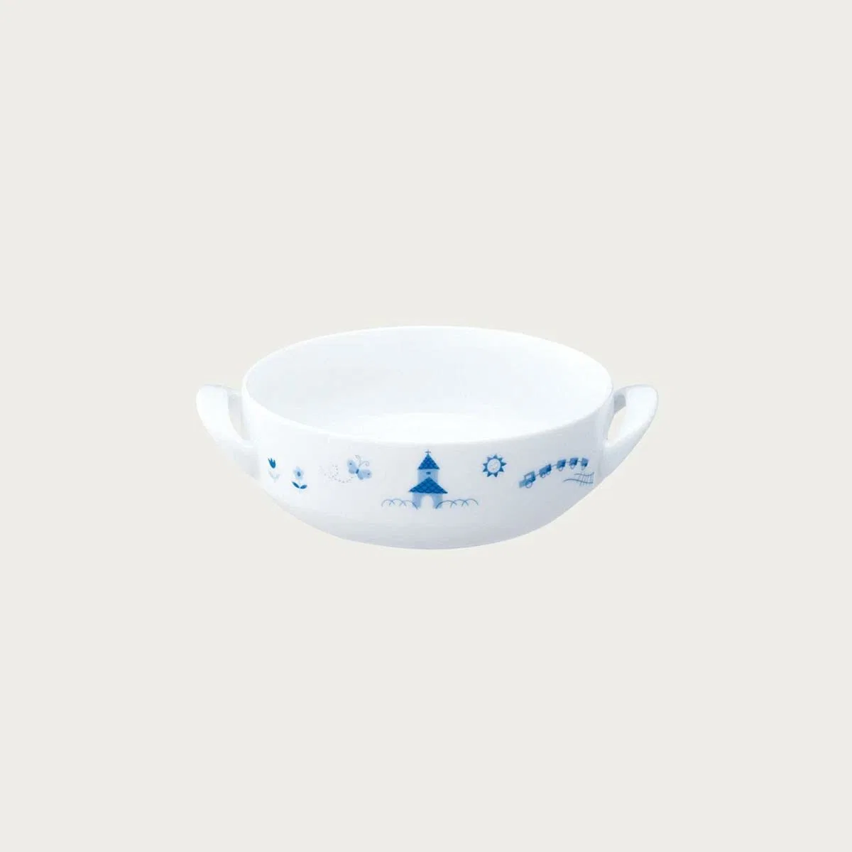 Детская суповая тарелка «Light Step» 12,6 см из армированного фарфора от Noritake