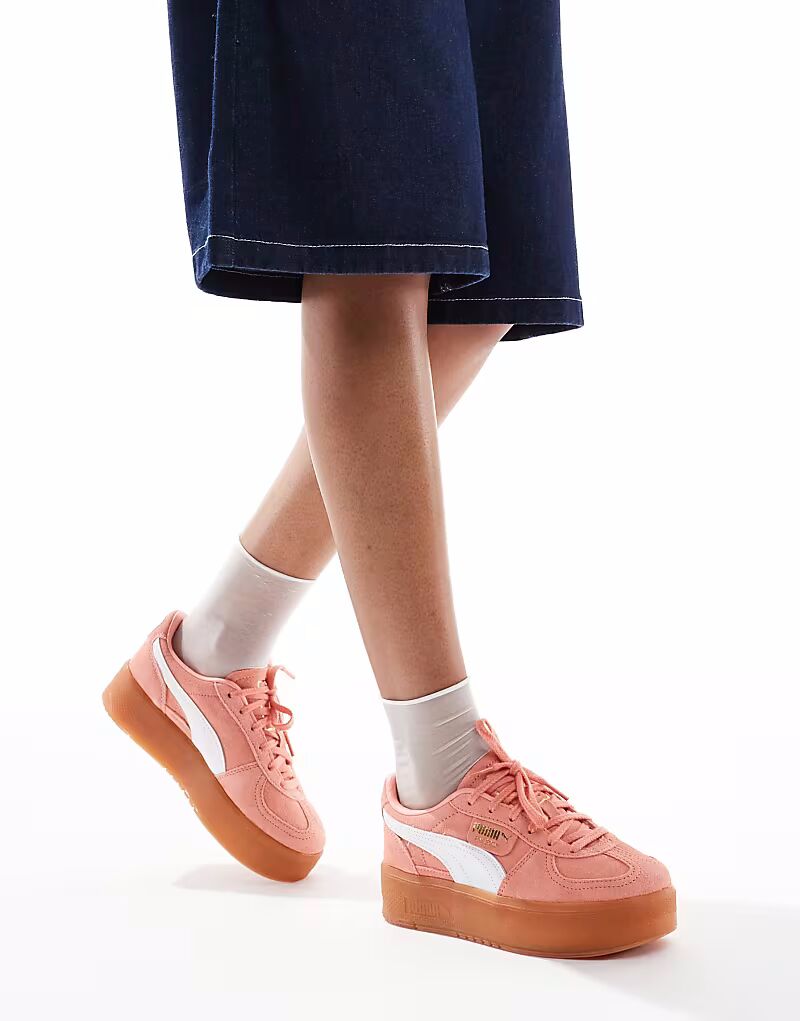 Кроссовки Puma Palermo Eleveta кораллово-розового цвета