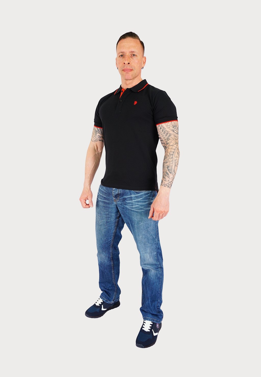 Рубашка поло SHORTSLEEVE FASHION U.S. Polo Assn., черный — фото 2