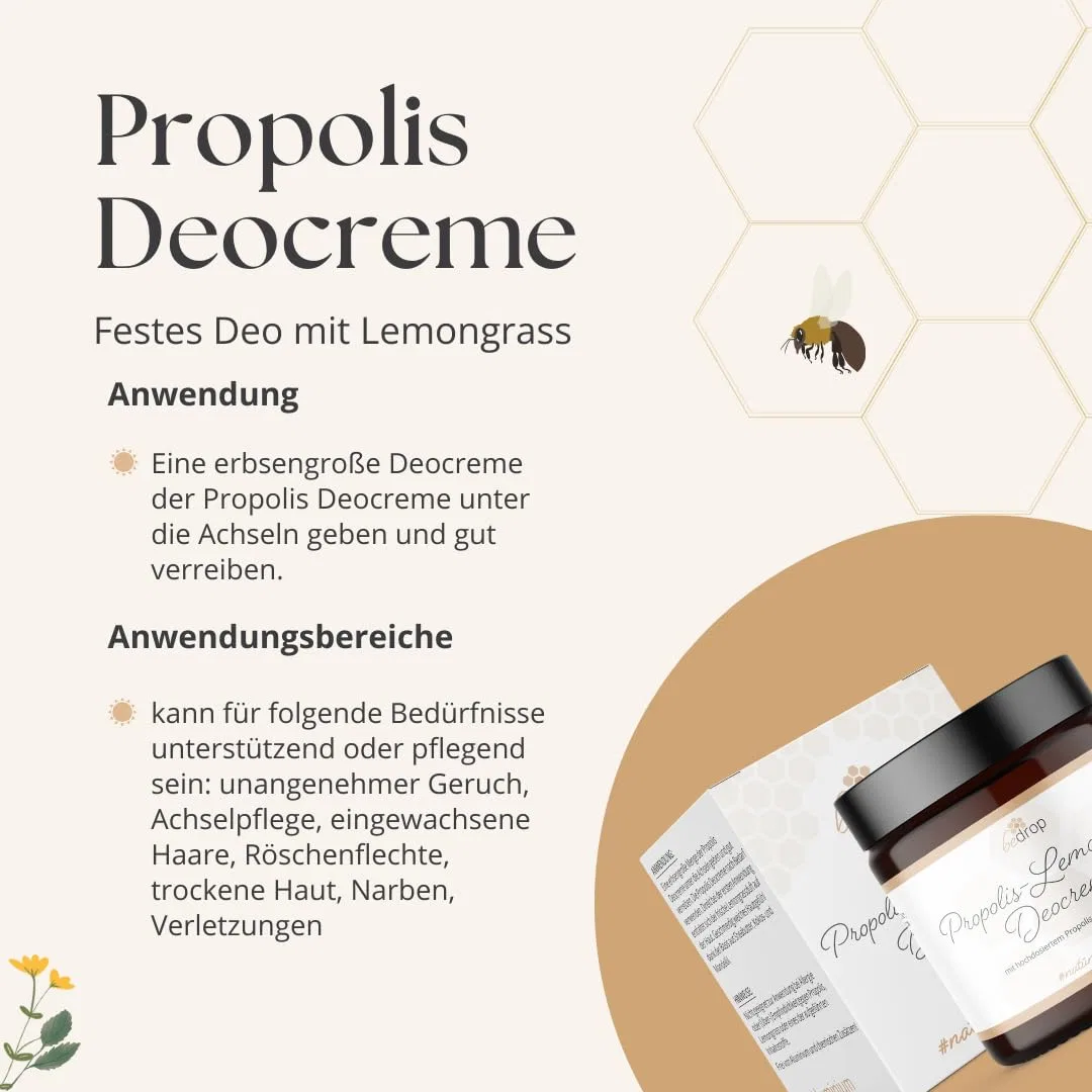 Крем-дезодорант bedrop Propolis Lemongrass, 30 мл (набор 3 шт.) Bedrop — фото 2