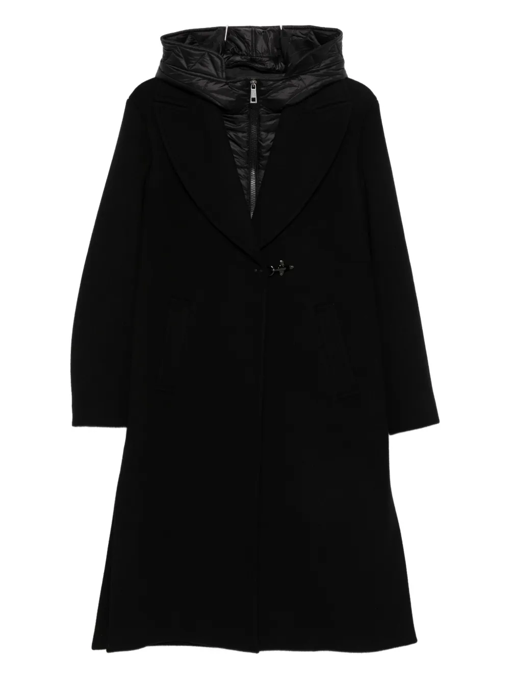 

Пальто с капюшоном Fay, черный