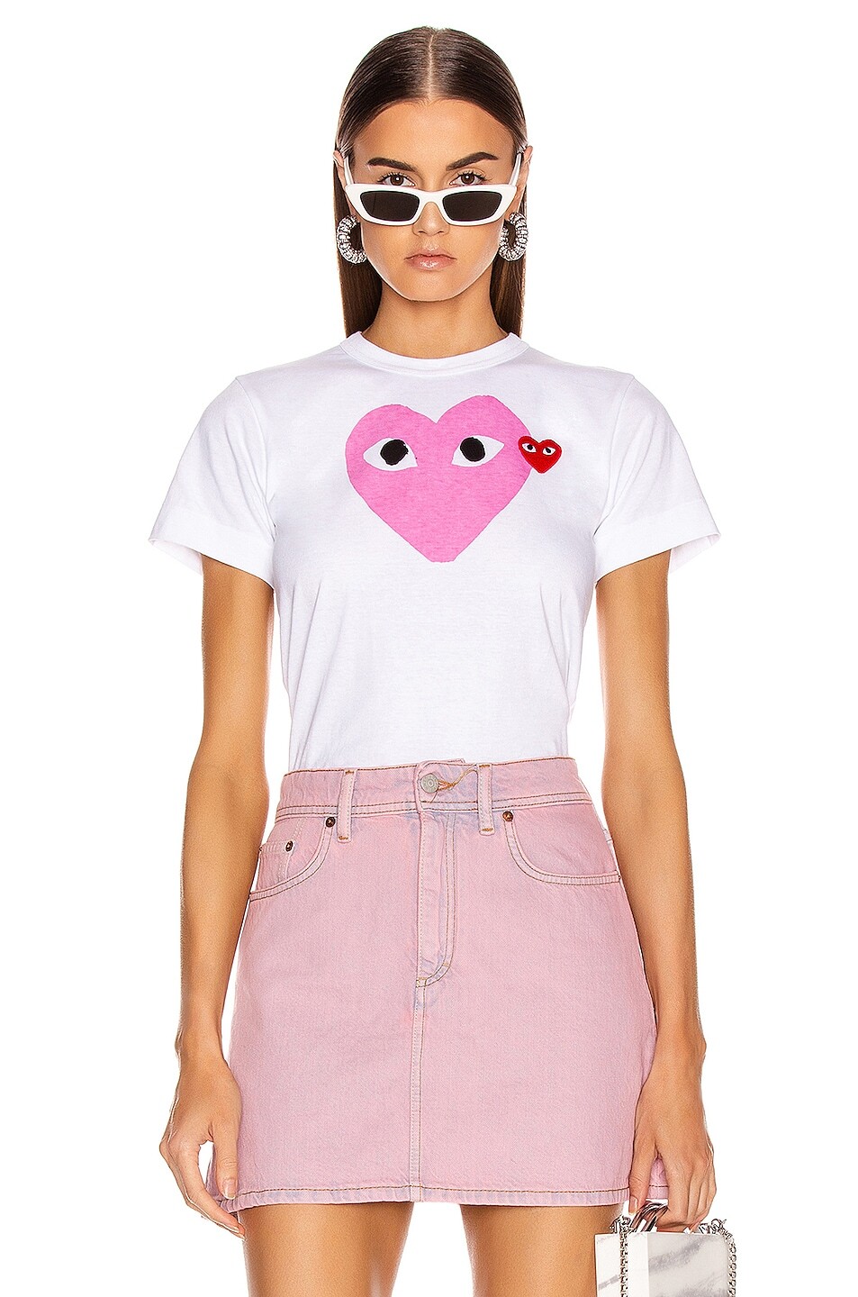 

Футболка Comme des Garçons Red Heart, розовый
