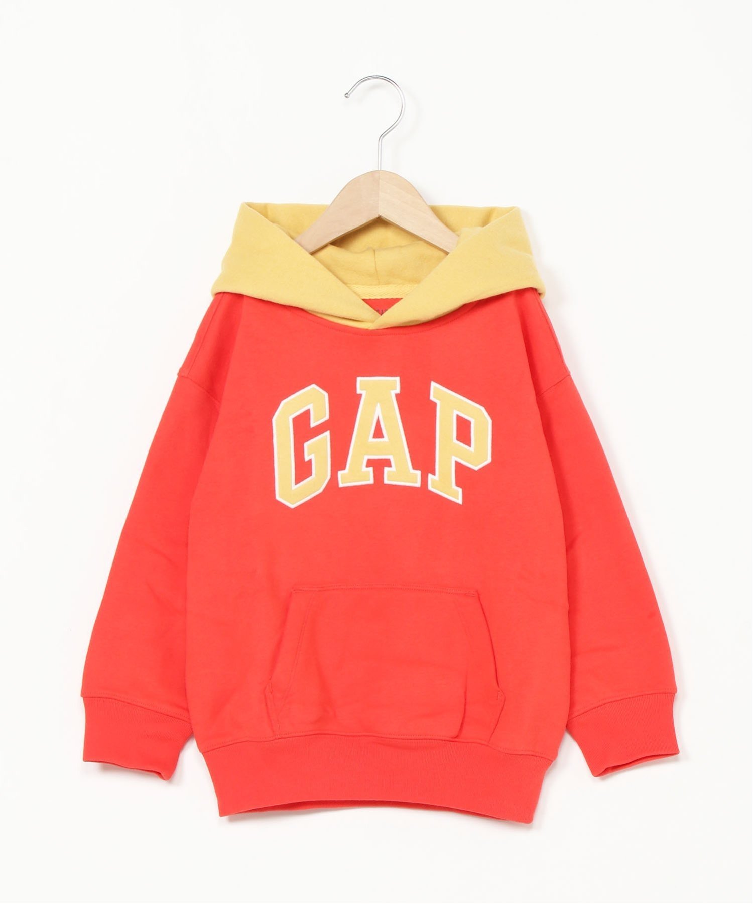 (K) Винтажная мягкая толстовка с логотипом GAP (детская), HOT_CORAL — фото 4
