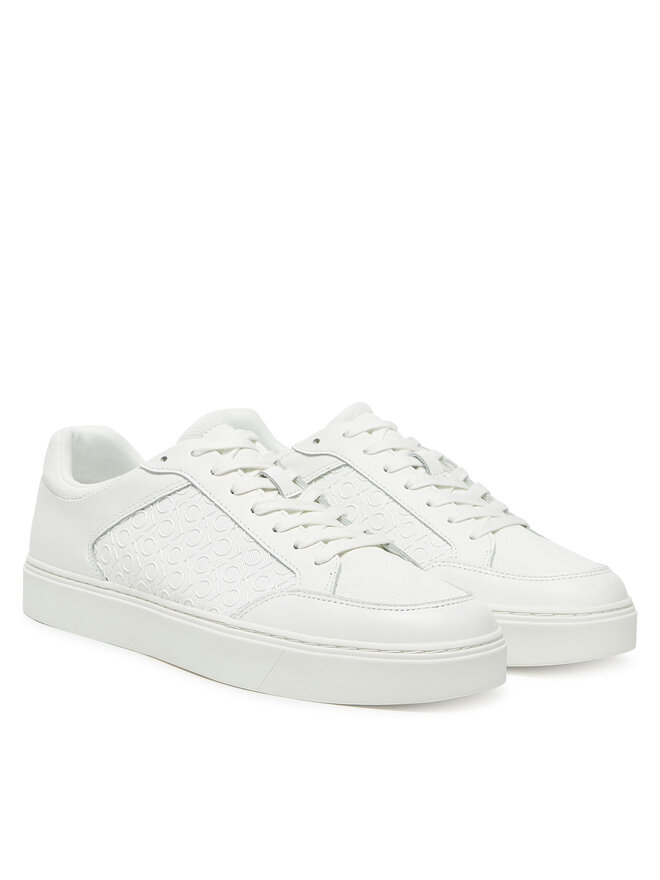 Кроссовки Clean Cup Low Laceup Mono HM0HM01899 Calvin Klein, белый — фото 2