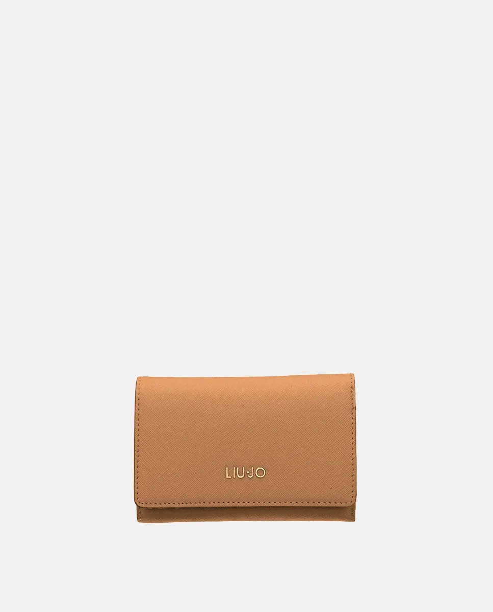 

Кошелек с клапаном из сафьяновой кожи LIUJO, цвет Camel