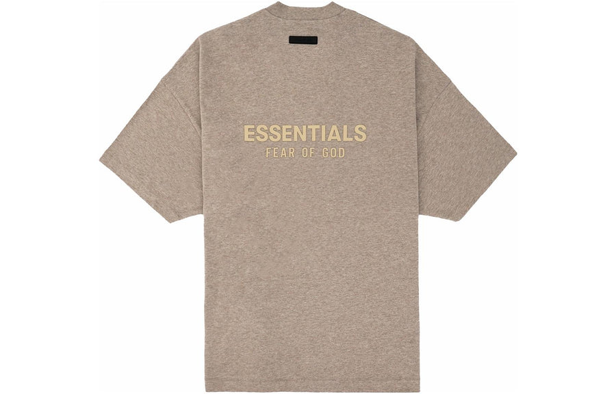 Футболка Fear of God Essentials FW23 V-Neck T-shirt 'Core Heather', коричневый — фото 2