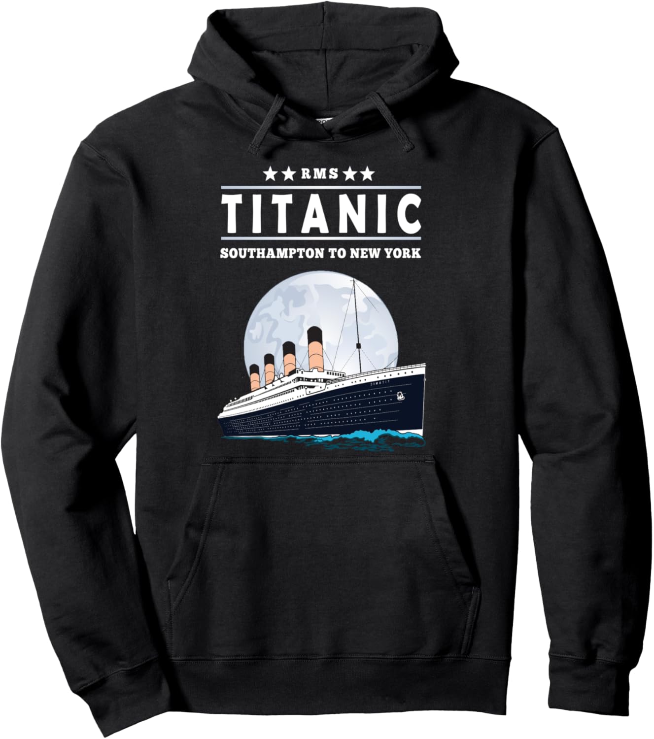 

Винтажная толстовка с изображением корабля «Титаник» - подарок для сына Titanic Ship T-Shirt, черный