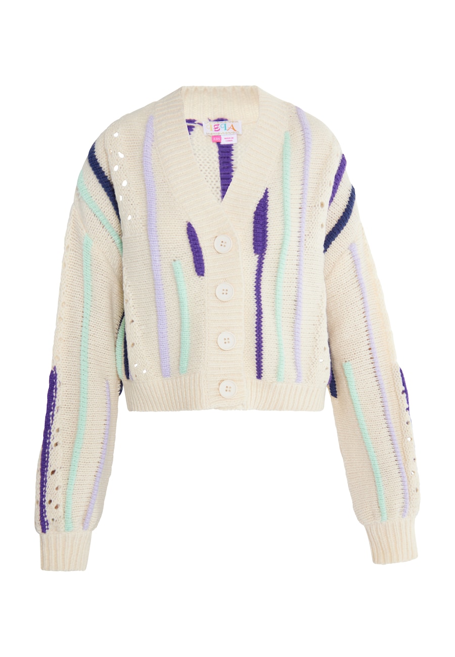 

Вязаный кардиган IZIA Eyota, бежевый