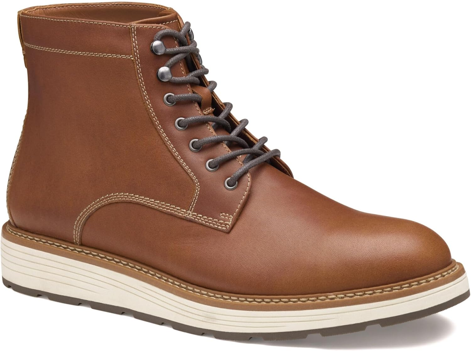 

Мужские ботинки Johnston Murphy Upton Lug с гладким носком на шнуровке Johnston & Murphy, Tan Oiled Full Grain