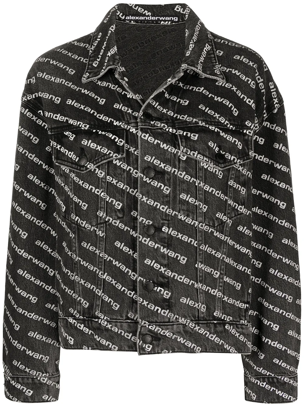 

Куртка с логотипом Alexander Wang, черный