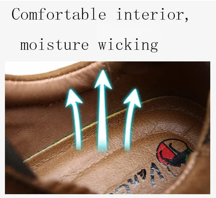 Мужские слипоны AINIJIA&HOLO из кожи, большие размеры, рабочие туфли, ручная работа, повседневная и походная обувь, обувь для папы для улицы — фото 2