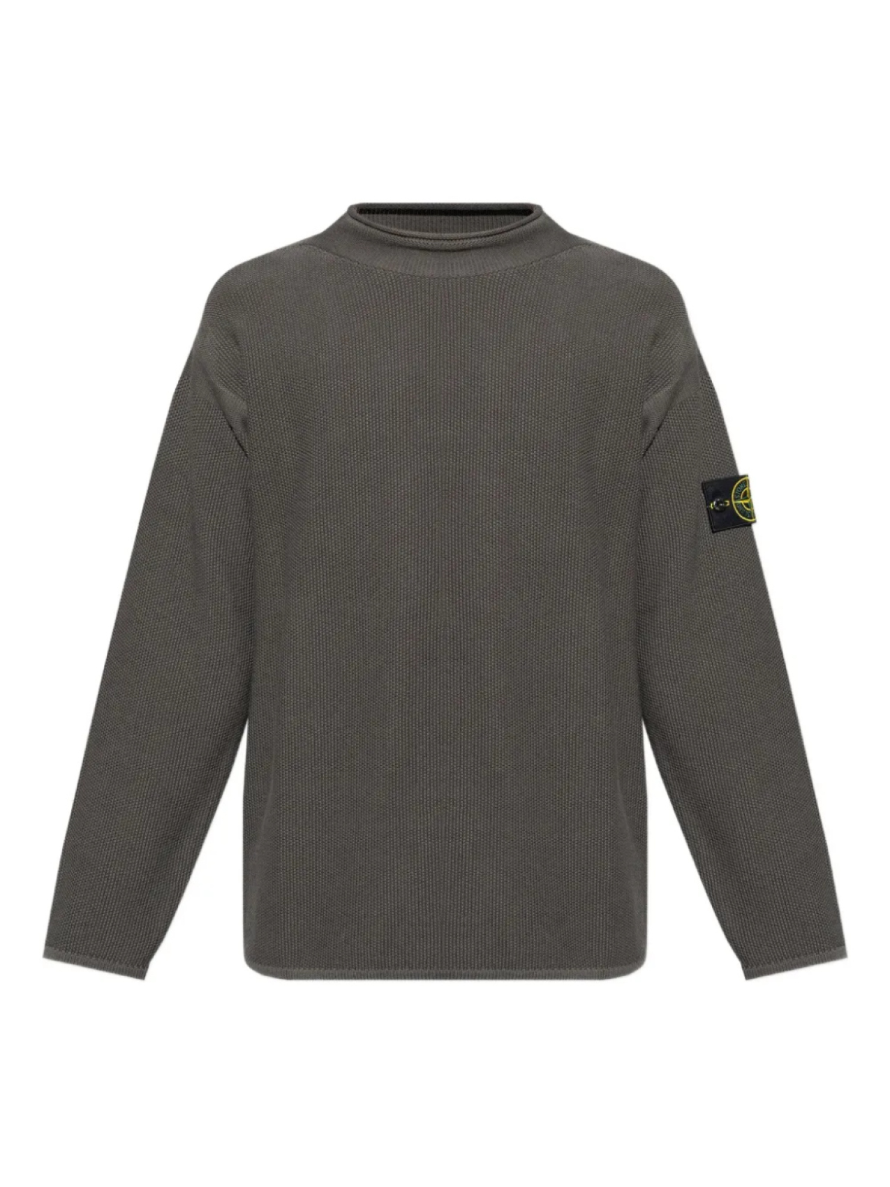

Вязаный свитер с изображением компаса Stone Island, серый
