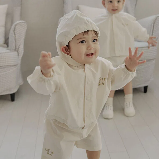 Детская кремовая куртка "Sagaksagak" от Littletini