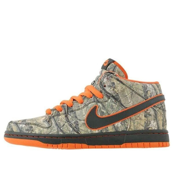 

Кроссовки dunk mid premium sb Nike, зеленый