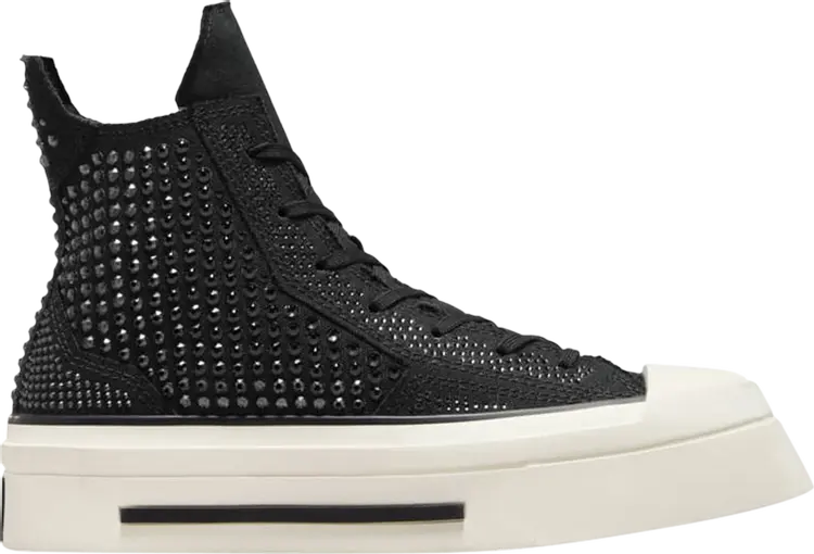 Кроссовки Swarovski x Wmns Chuck 70 De Luxe Squared High 'Crystals', черный