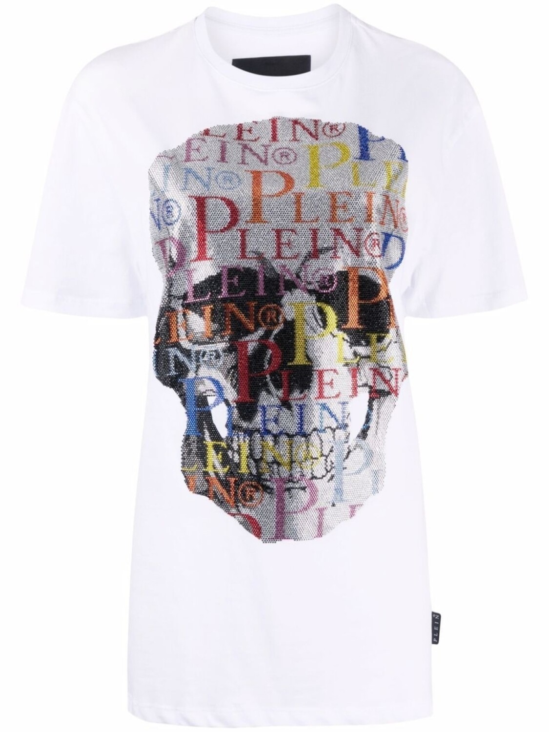 

Philipp Plein футболка с принтом Skull, белый