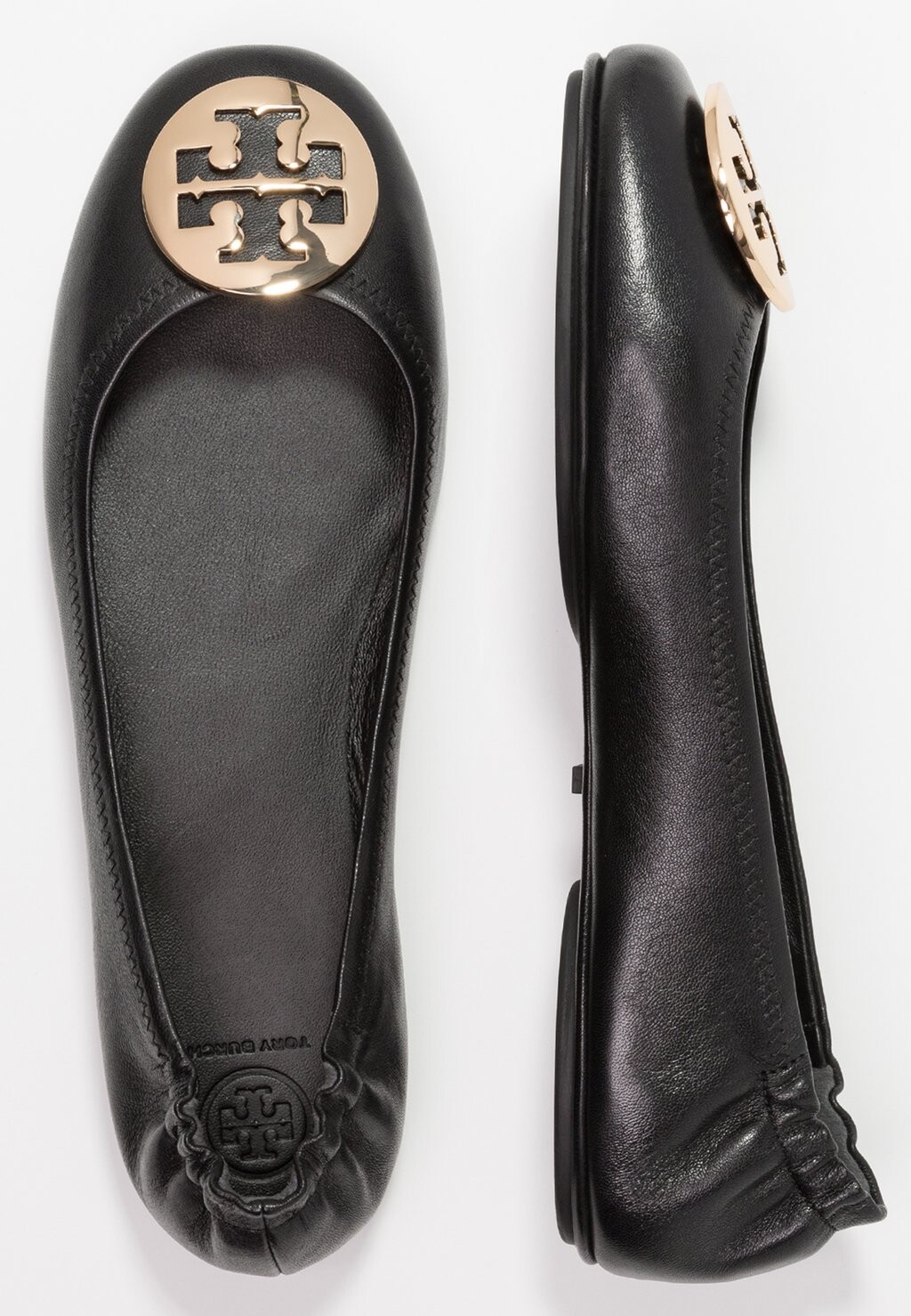 Балетки MINNIE TRAVEL BALLET Tory Burch, идеальный черный/золотой — фото 4