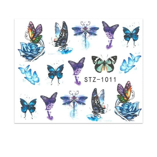 

Водные наклейки для ногтей, STZ 1011 MollyLac, Molly Lac