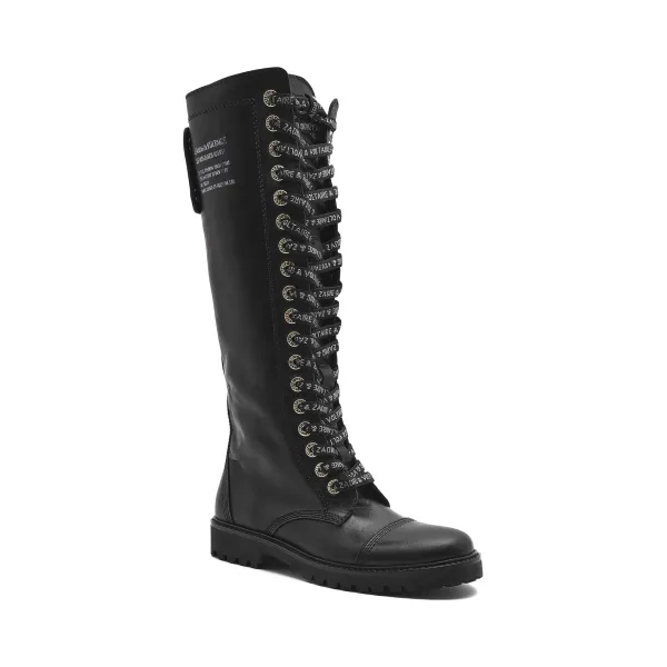 

Кожаные сапоги для верховой езды Zadig&Voltaire, черный