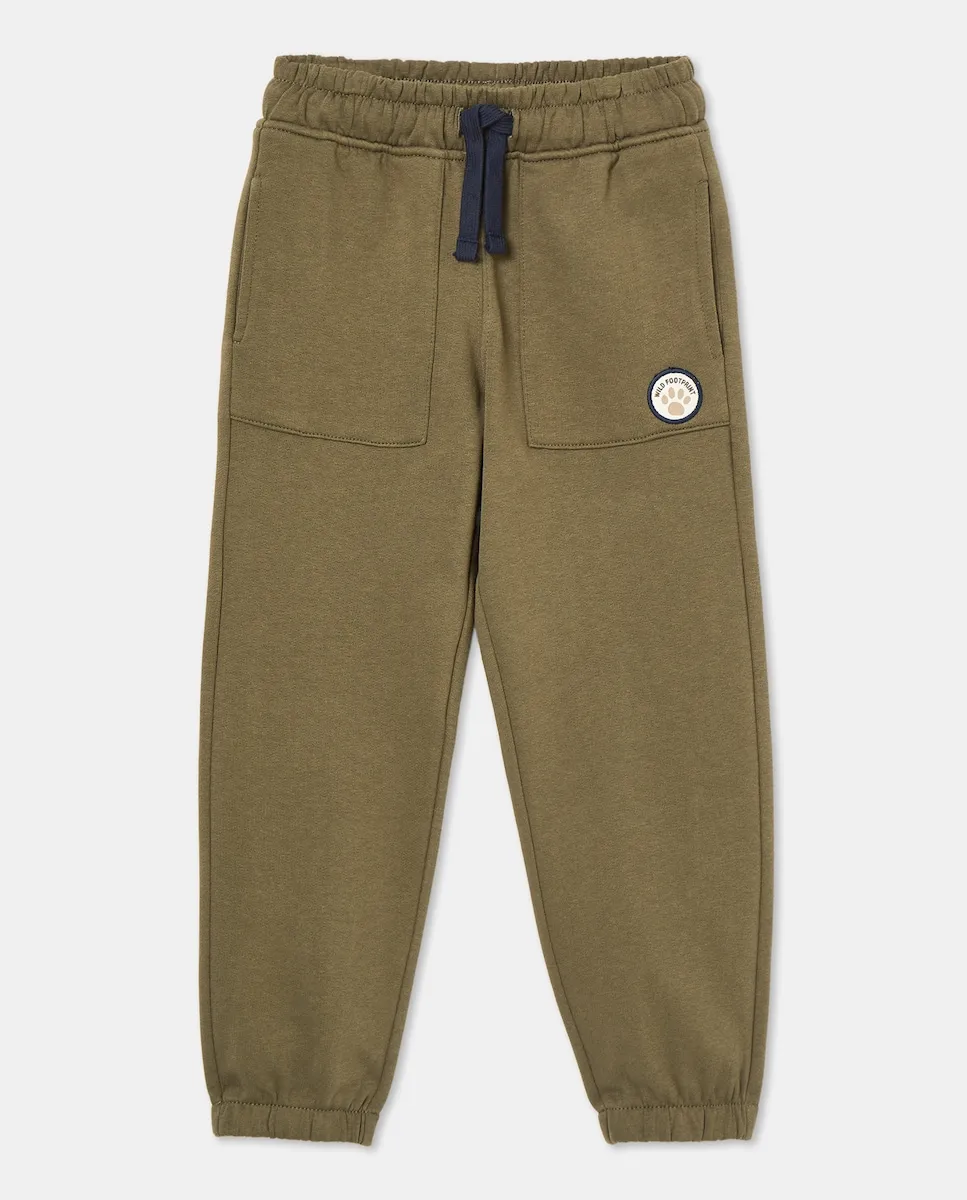 

Детские джоггеры из однотонного флиса Kids El Corte Inglés, зеленый