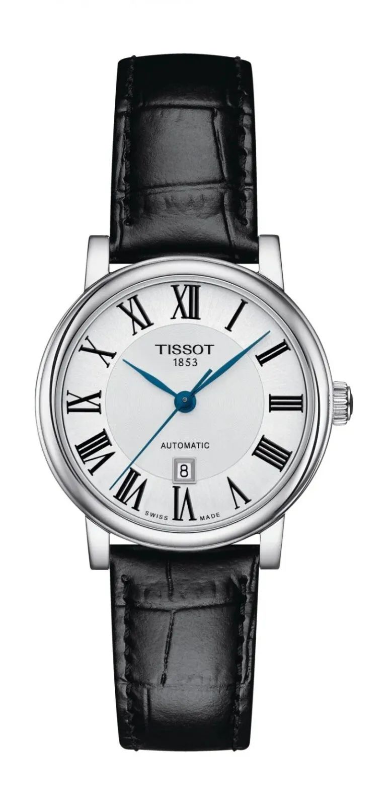 

Женские автоматические часы Tissot Carson 30 мм, черный
