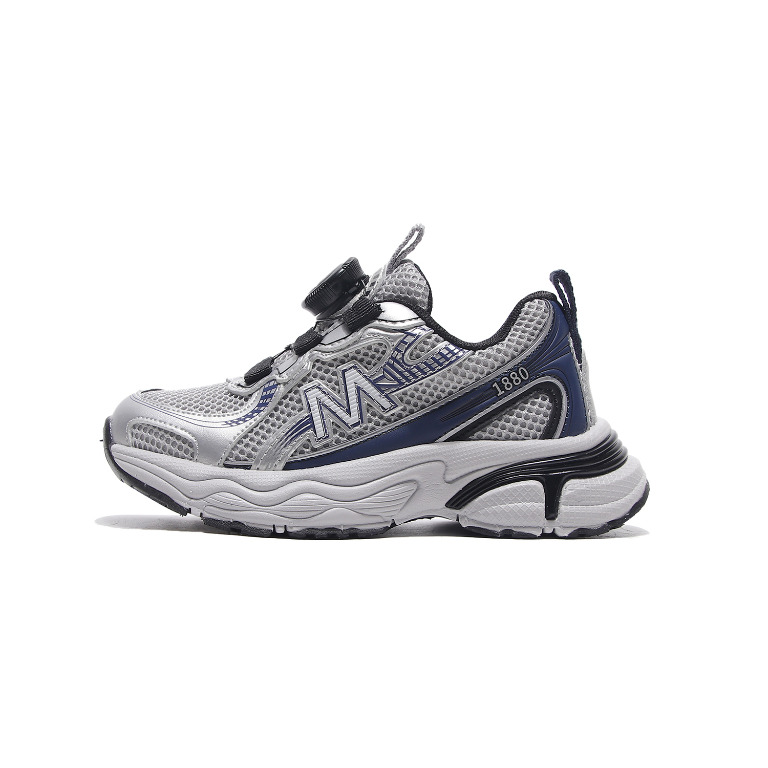 

Легкие низкие детские беговые кроссовки Kids' Montagut, дымчато-серый с розовым