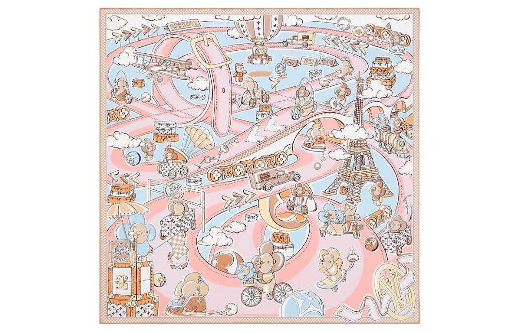 

LOUIS VUITTON Женский шелковый шарф