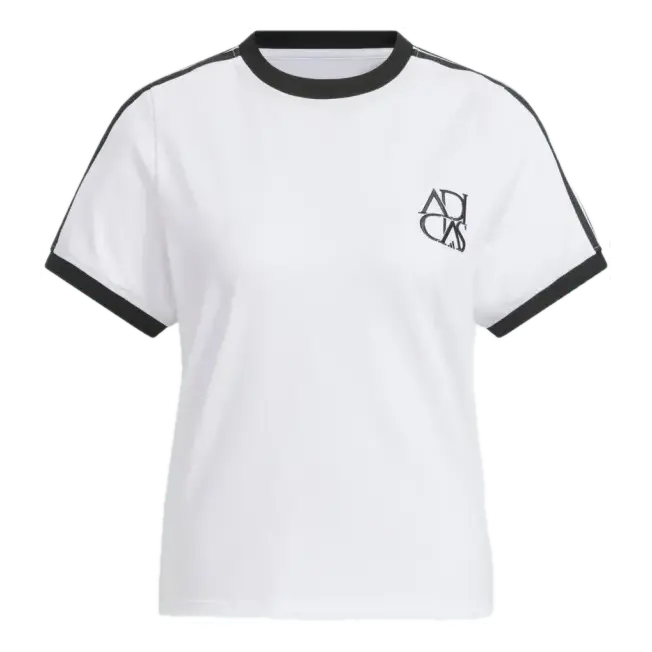 

Футболка (WMNS) adidas Dance T-Shirt 'White Black'