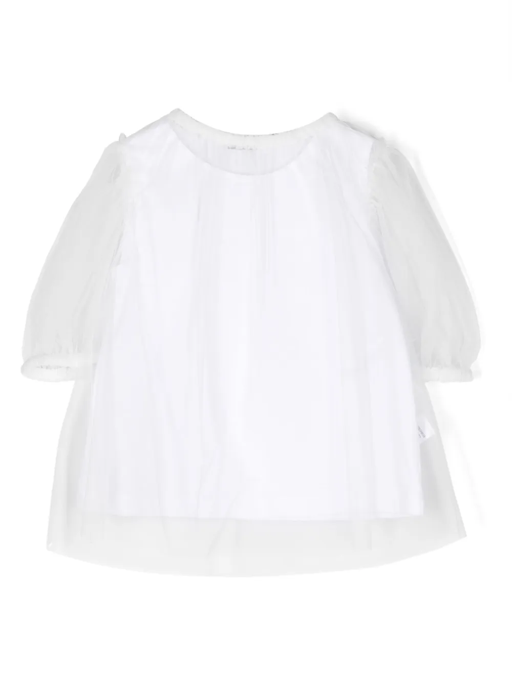 

Топ из тюля с оборками Il Gufo, белый
