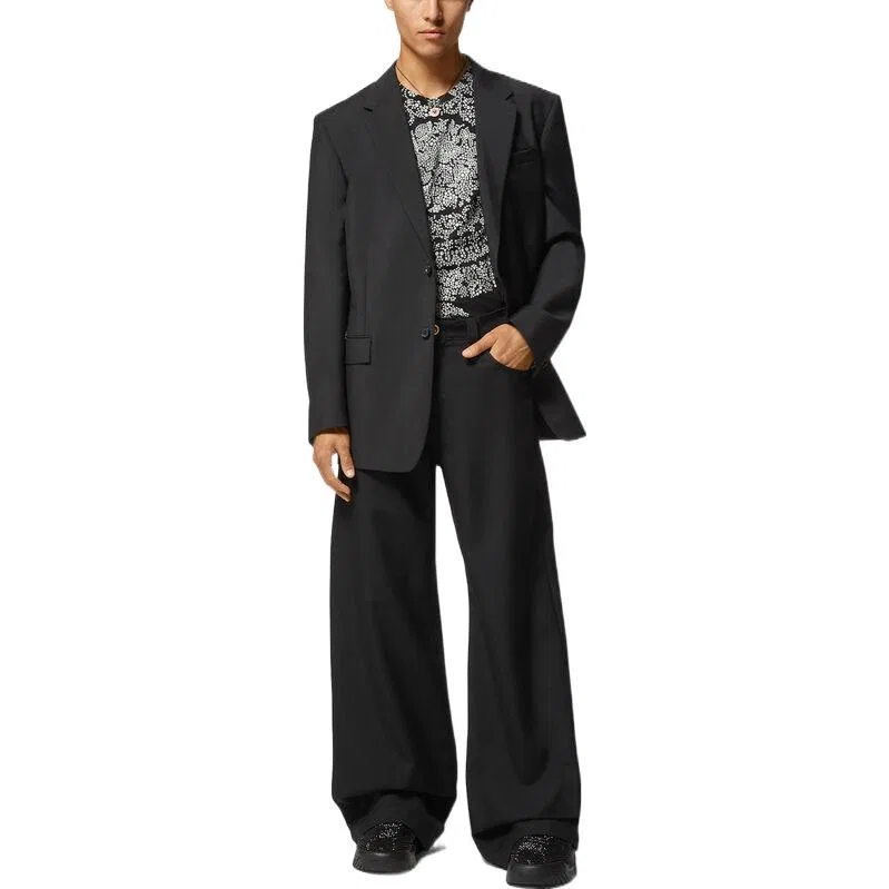 Футболка с принтом Barocco из органического хлопка Versace Black — фото 3