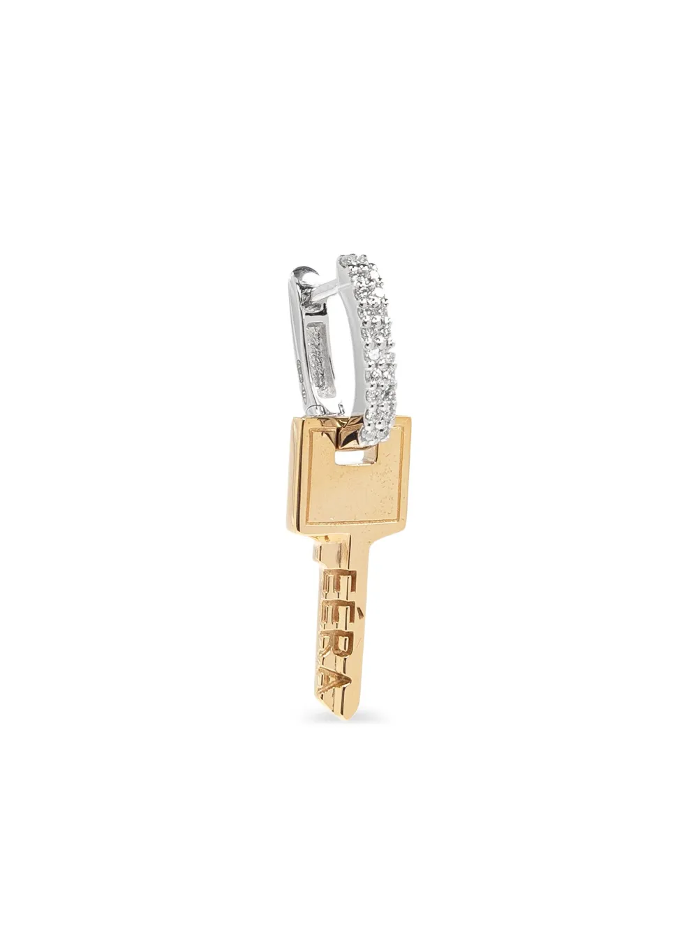 

Серьга Key Small с бриллиантами из 18-каратного белого и желтого золота EÉRA, золотой