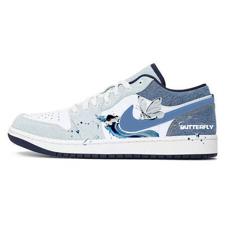 

Jordan Баскетбольные кроссовки Air 1 Vintage, низкие, мужские, белые/синие