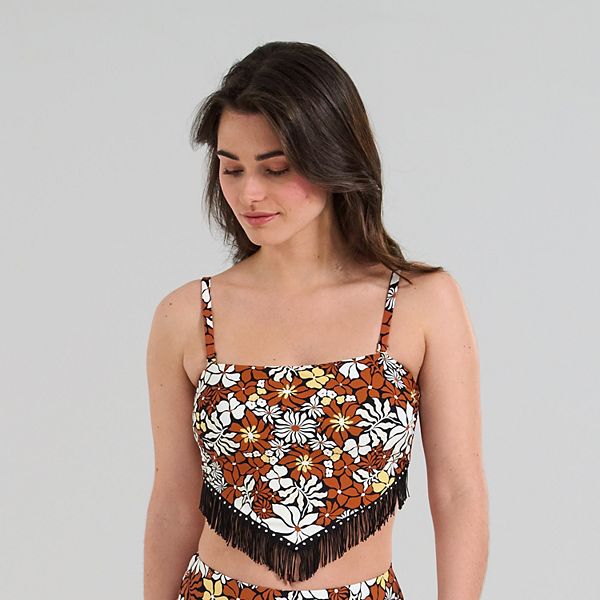 

Женский топ-бандо с шарфом и съемными бретелями Freshwater, Синий, Женский топ-бандо с шарфом и съемными бретелями Freshwater