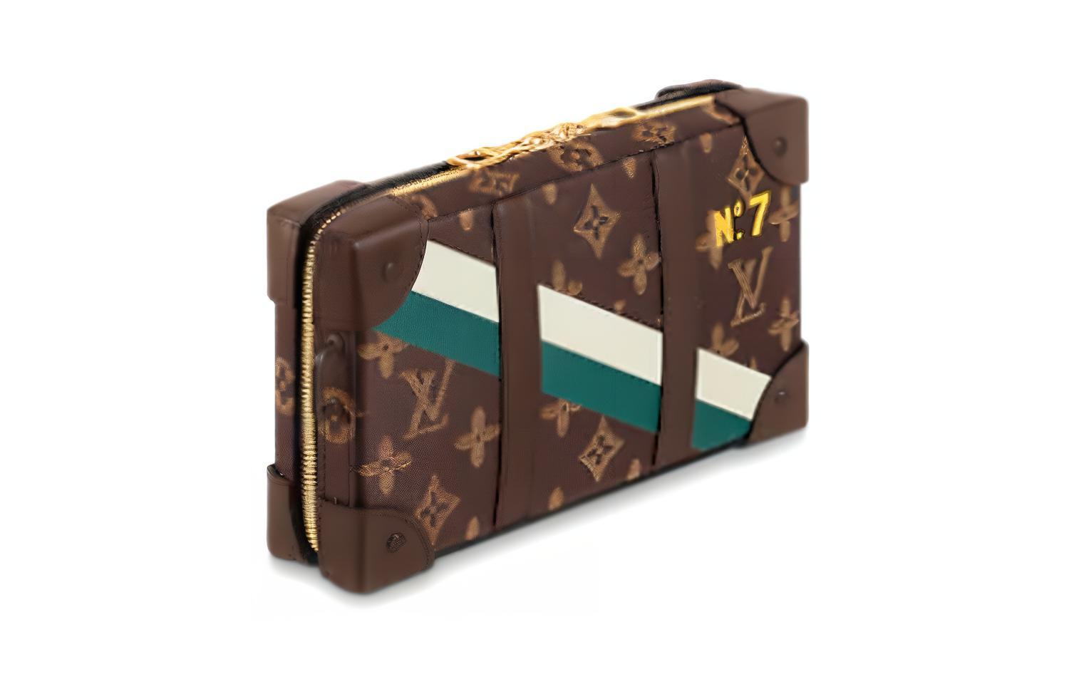 Мягкий носимый кошелек-слинг с монограммой коричневый LOUIS VUITTON — фото 3