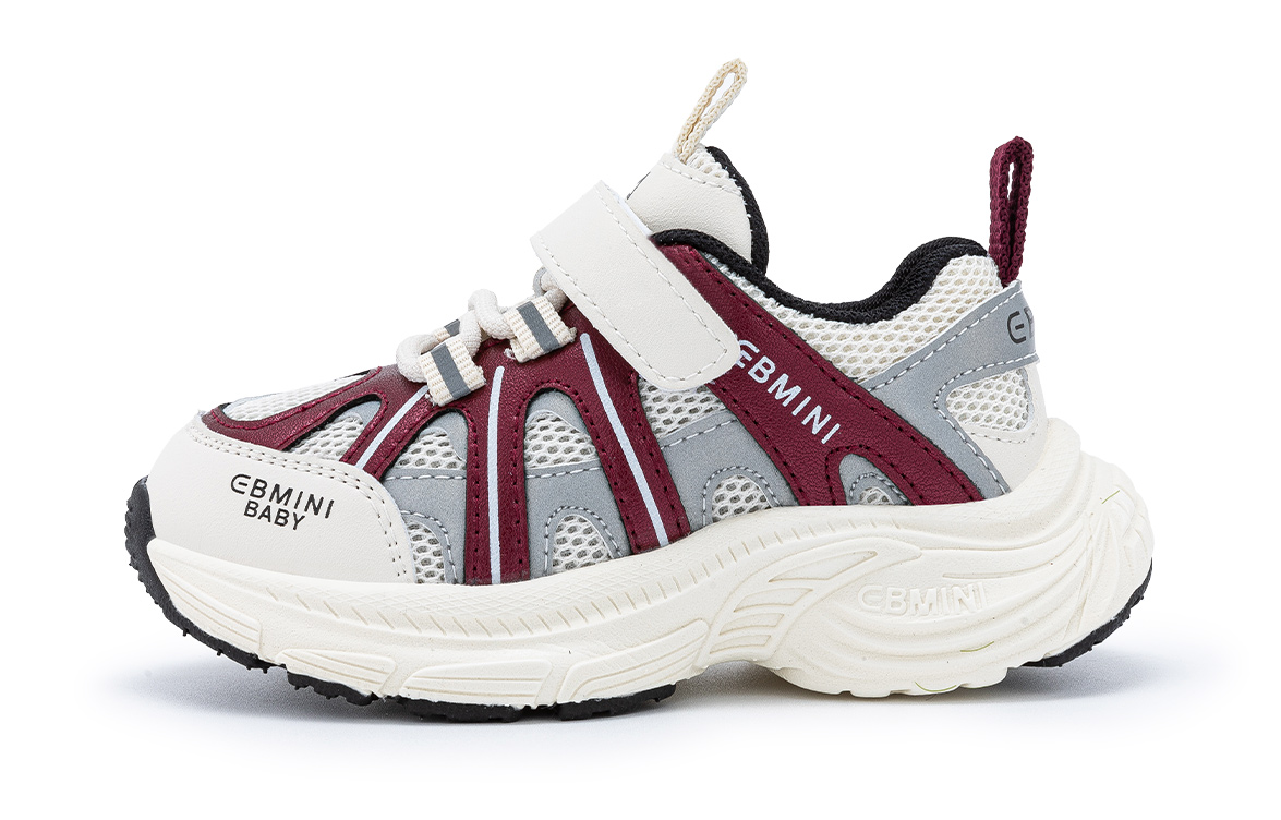 

Детская повседневная обувь для дошкольников EBMINI, бежевый/красный