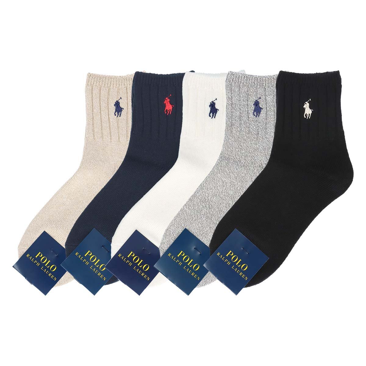Новые низкие носки с вышивкой в одну точку. Polo Ralph Lauren, 94. Gray x Gray — фото 2