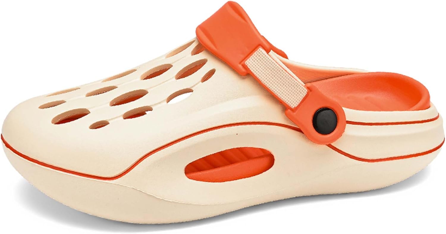 

Мужские и женские сабо, садовая обувь, летние удобные сандалии и шлепанцы с мягкой подошвой, для улицы, быстросохнущие пляжные спортивные сандалии, поддержка свода стопы, шлепанцы для душа Generic, бежевый