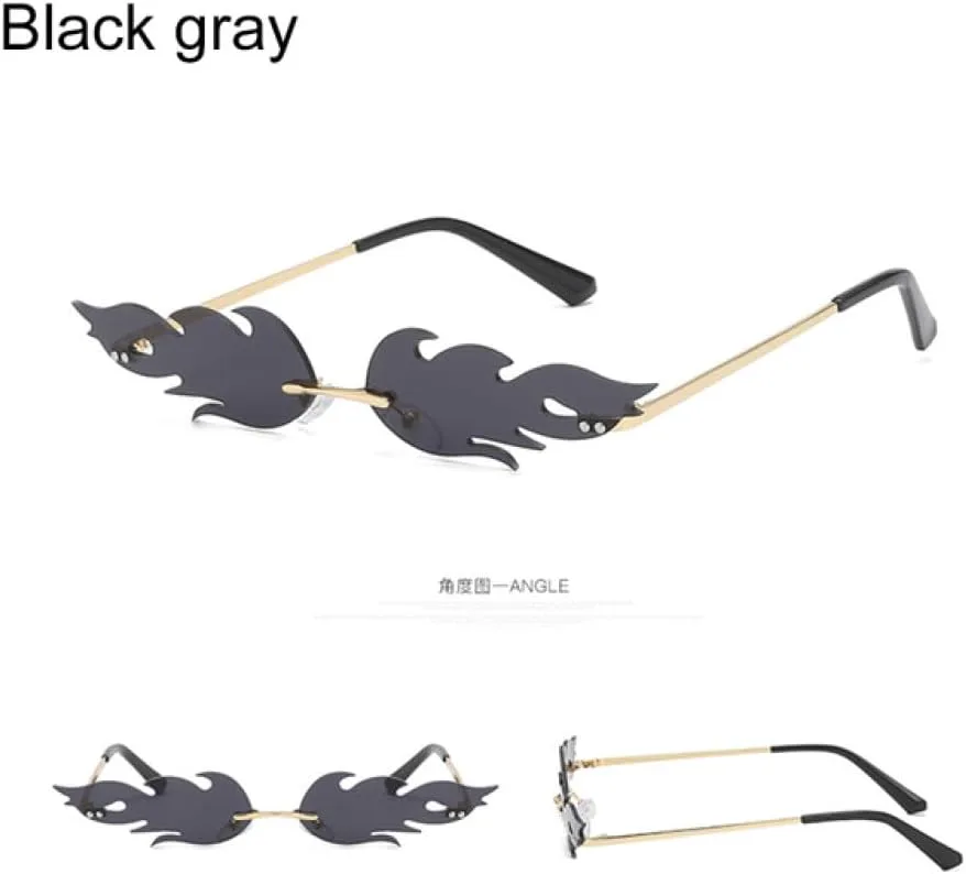 

1 шт. Модные солнцезащитные очки без оправы для женщин и мужчин, защита от УФ-излучения UV400, стильный винтажный уличный дизайн, узкие очки WNCKSQ, B-black Gray