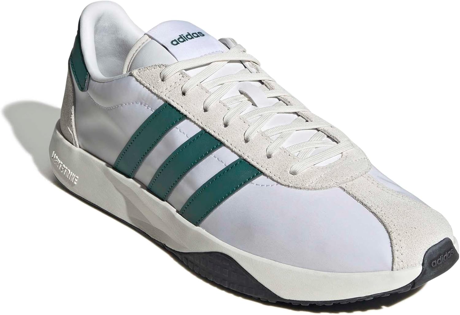 Кроссовки adidas Мужские 76/26, белый/зеленый — фото 4