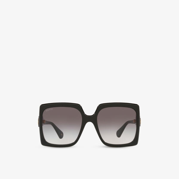 

Солнцезащитные очки GG0876S в квадратной оправе из стекла и ацетата Gucci, черный