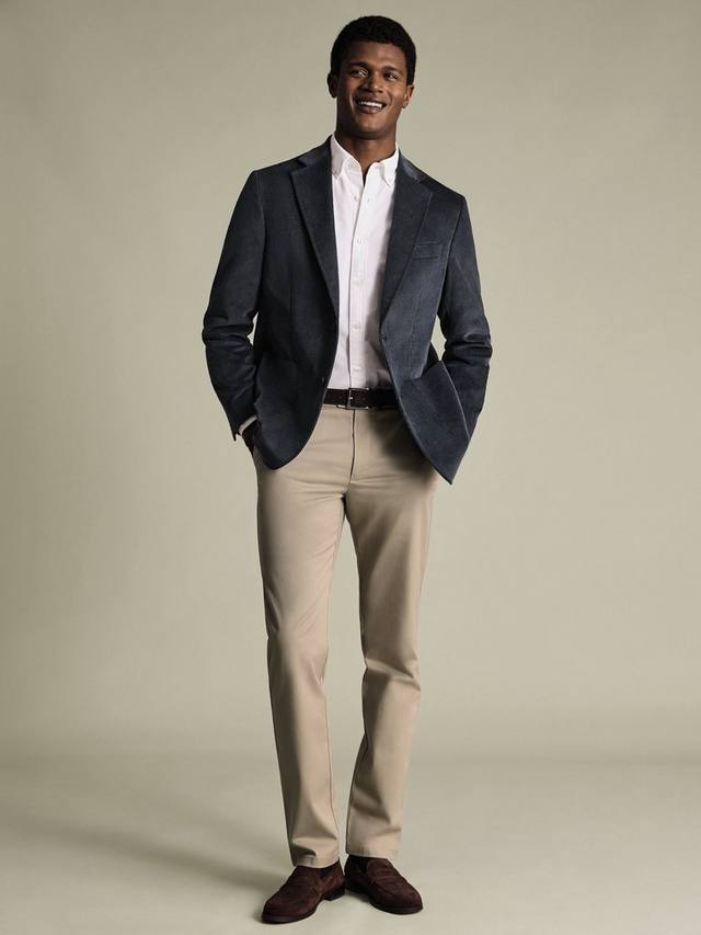 

Куртка Slim Single Breasted из вельвета Charles Tyrwhitt, Steel Blue