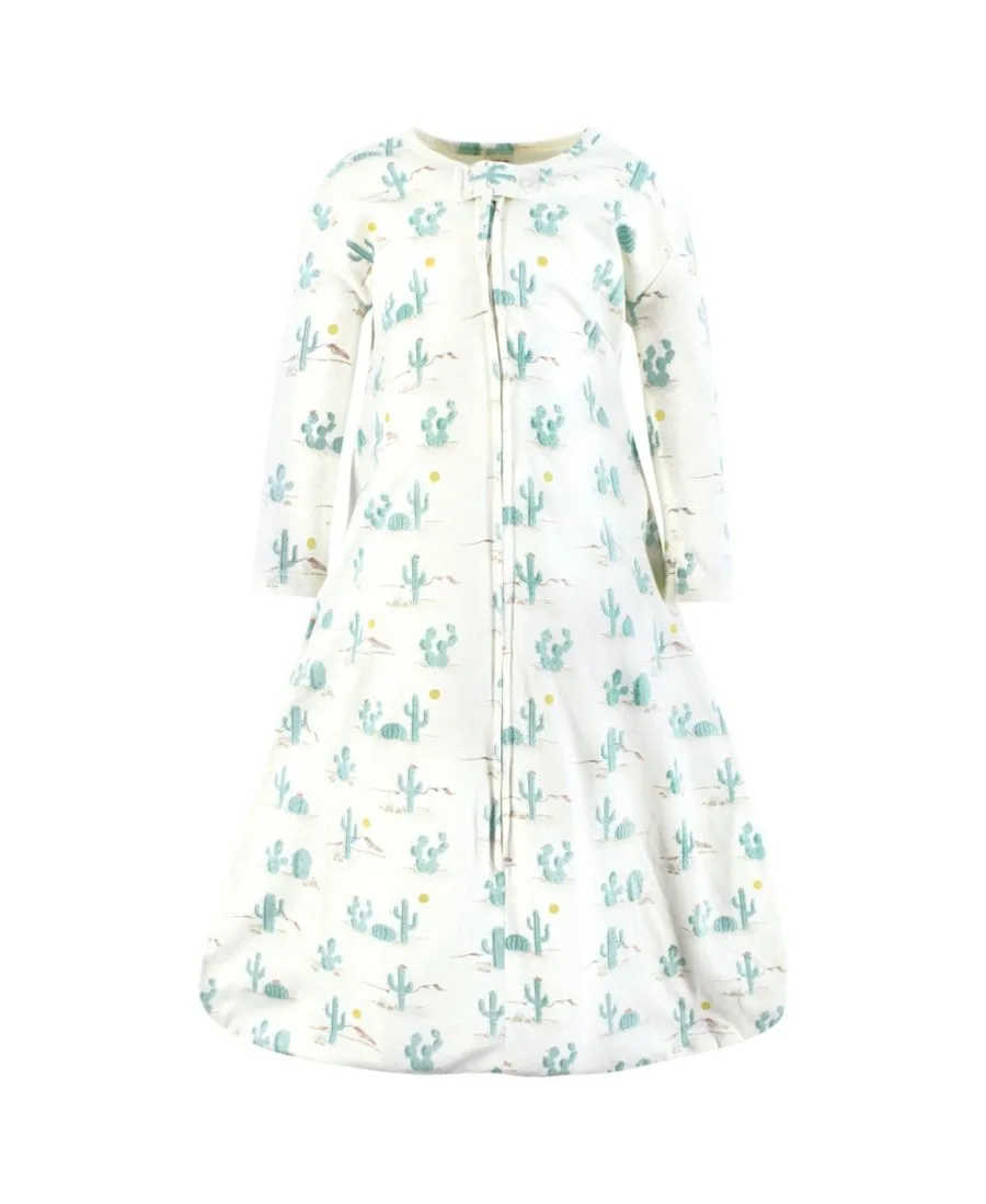 Уютный спальный мешок из хлопкового трикотажа с длинными рукавами Hudson Baby, Desert Cactus